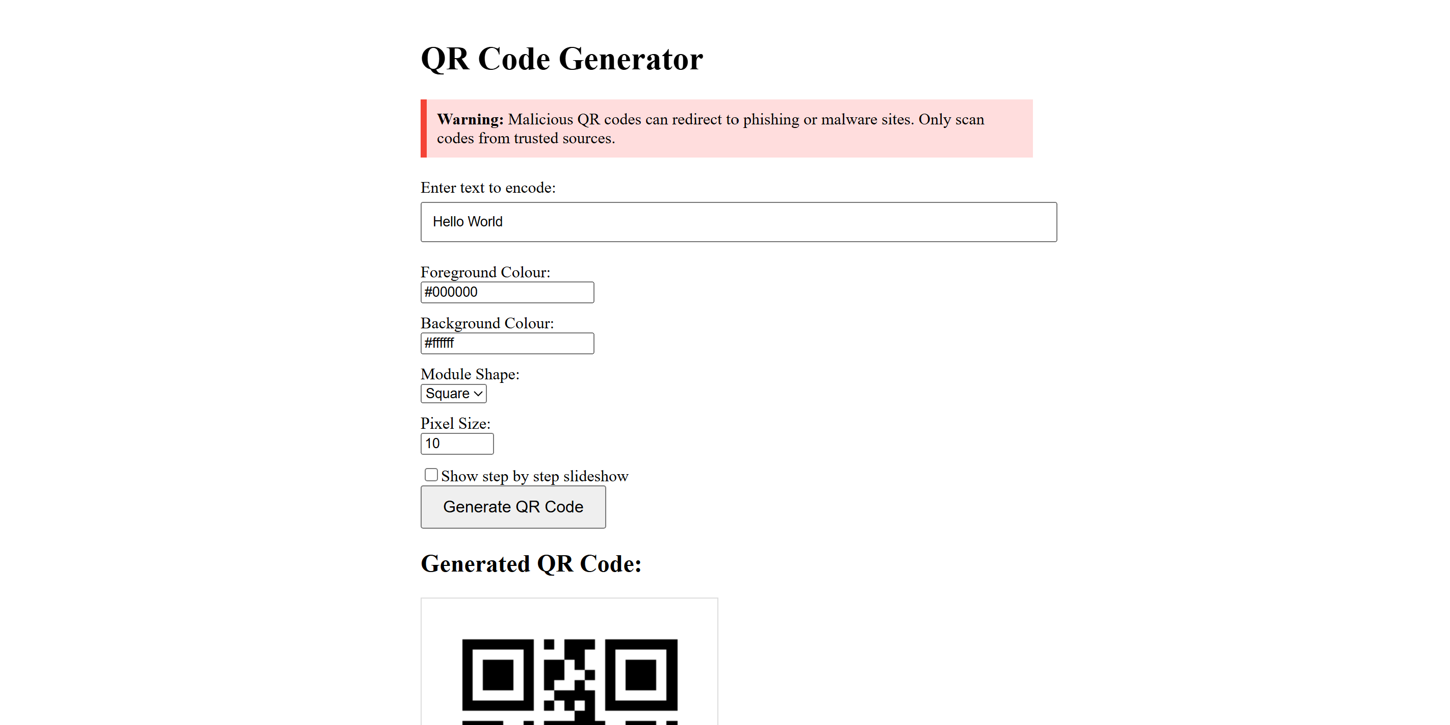 QR Code Generator